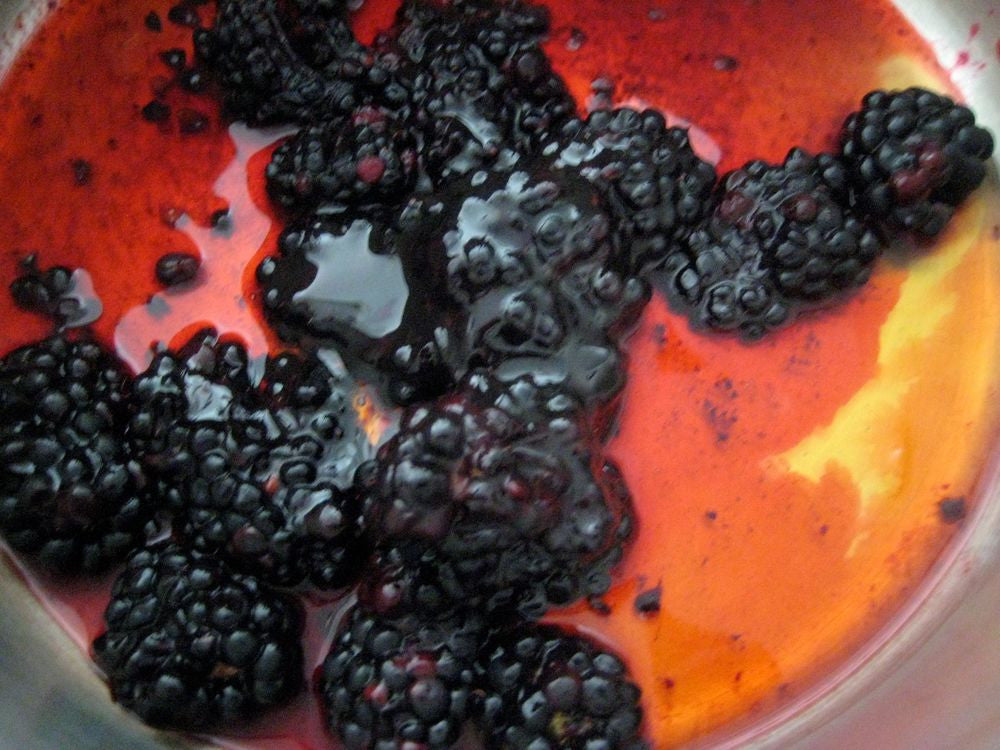 Sweet & Savory Summertime Treat - Fresh Blackberry Basil Honey Jam With Feta