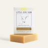 Little Seed Farm Grapefruit Lemon goat’s milk bar soap with turmeric, organic grapefruit, lemon, lemongrass and litsea cubeba essential oils for brightening, acne‑fighting and skin balancing.
