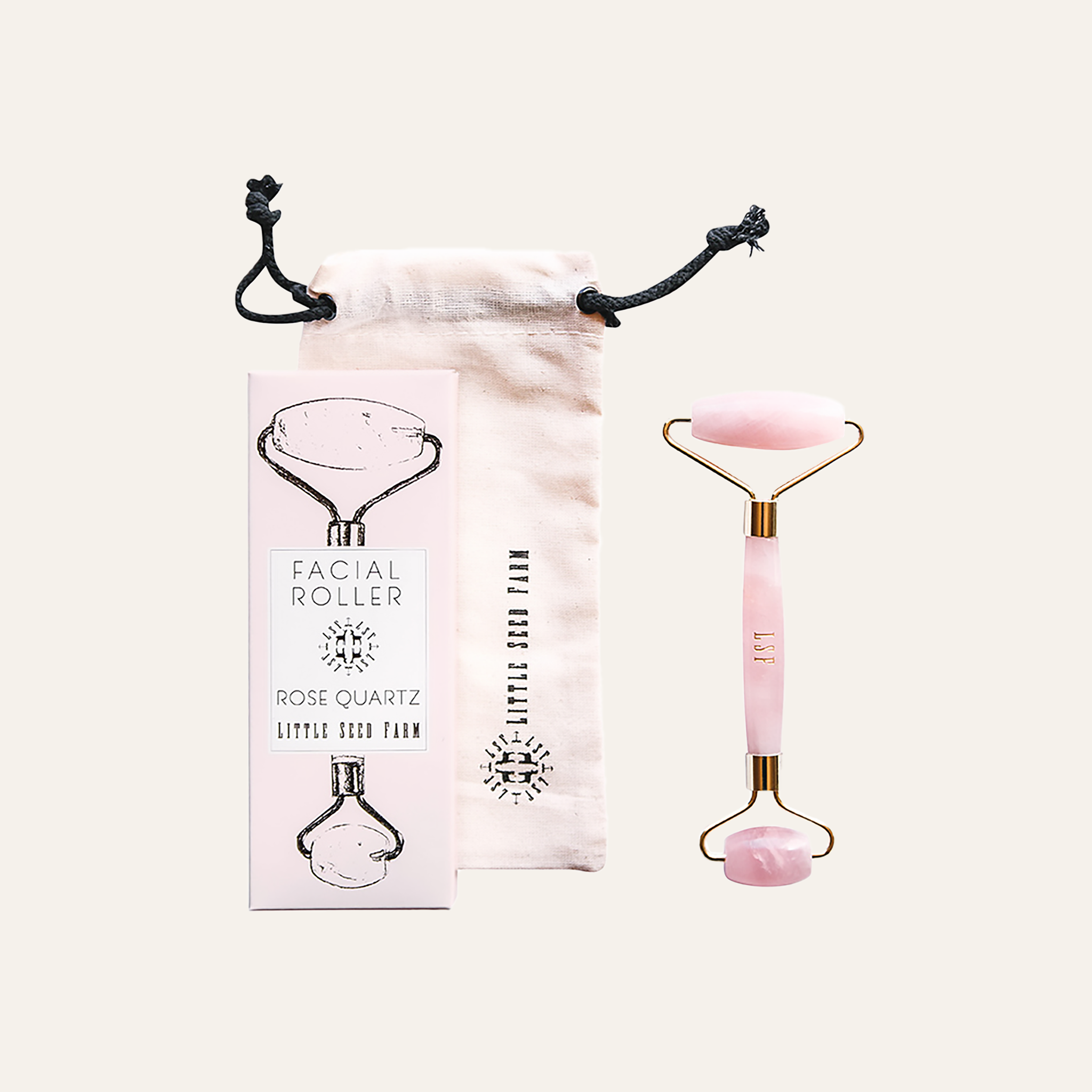 Rose Quartz Facial Roller Little Seed Farm Rose Quartz Facial Roller Little Seed Farm