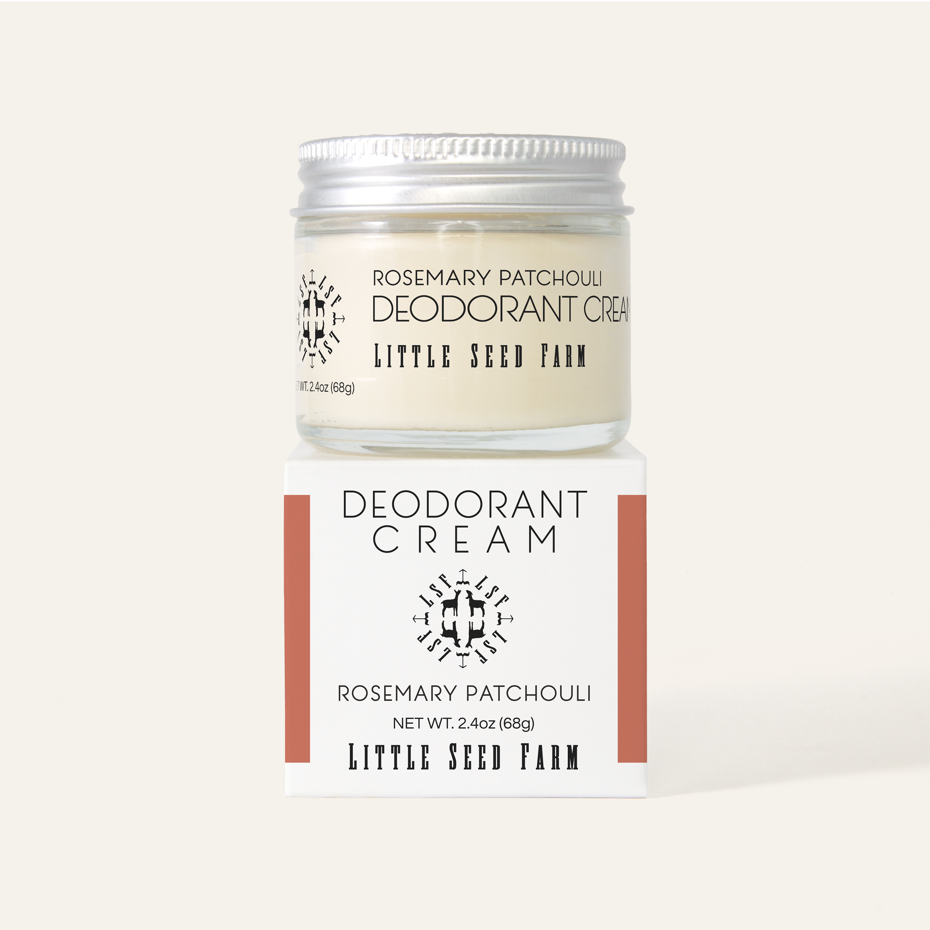 Rosemary Patchouli Deodorant Cream by Little Seed Farm, botanical, aluminum-free formula for 24-hour odor protection