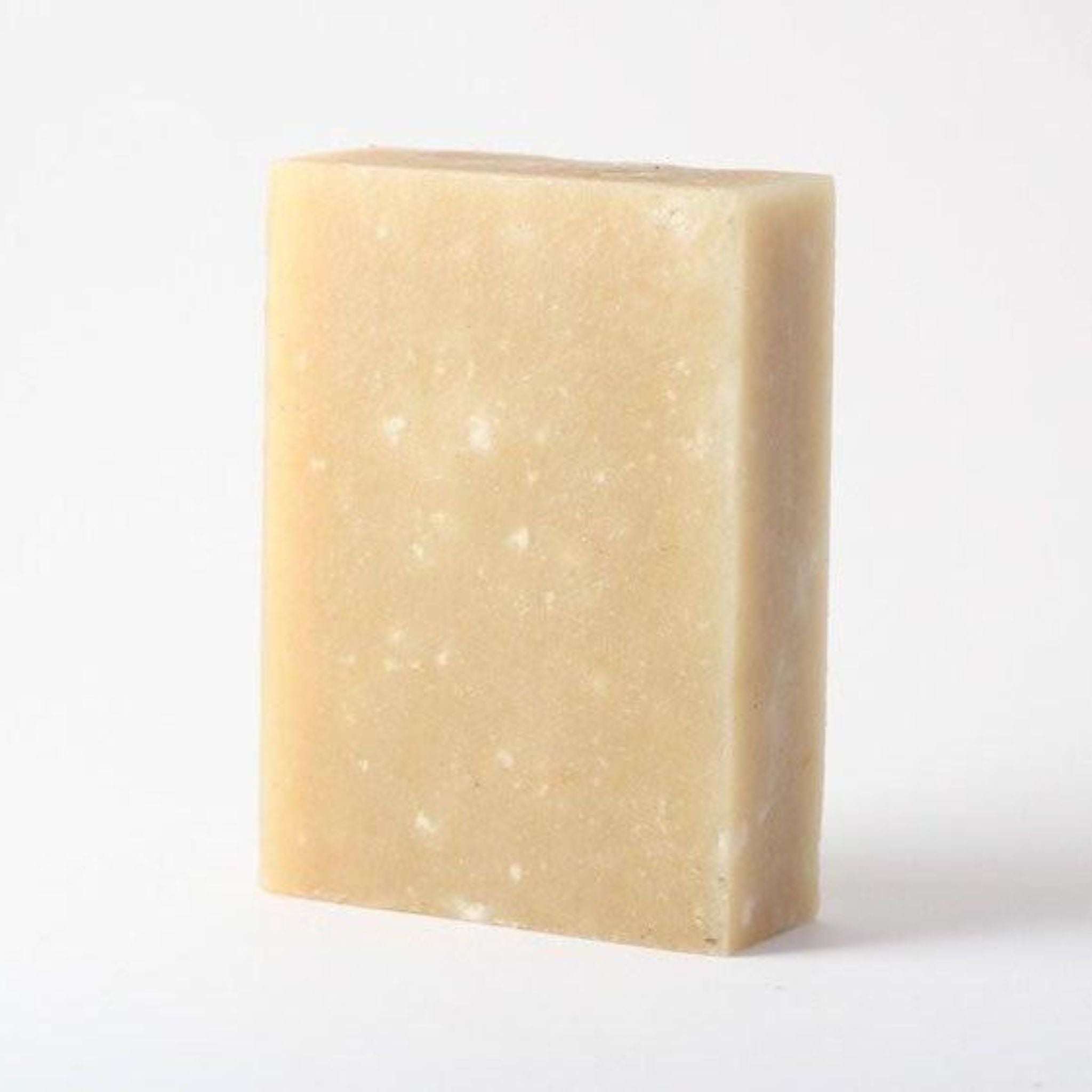 Little Seed Farm Sea Salt Soap Bar crafted with organic olive and coconut oils, mineral-rich sea salt from Bulls Bay Saltworks, and goat's milk for a refreshing, exfoliating cleanse with a bright citrus-mint scent.