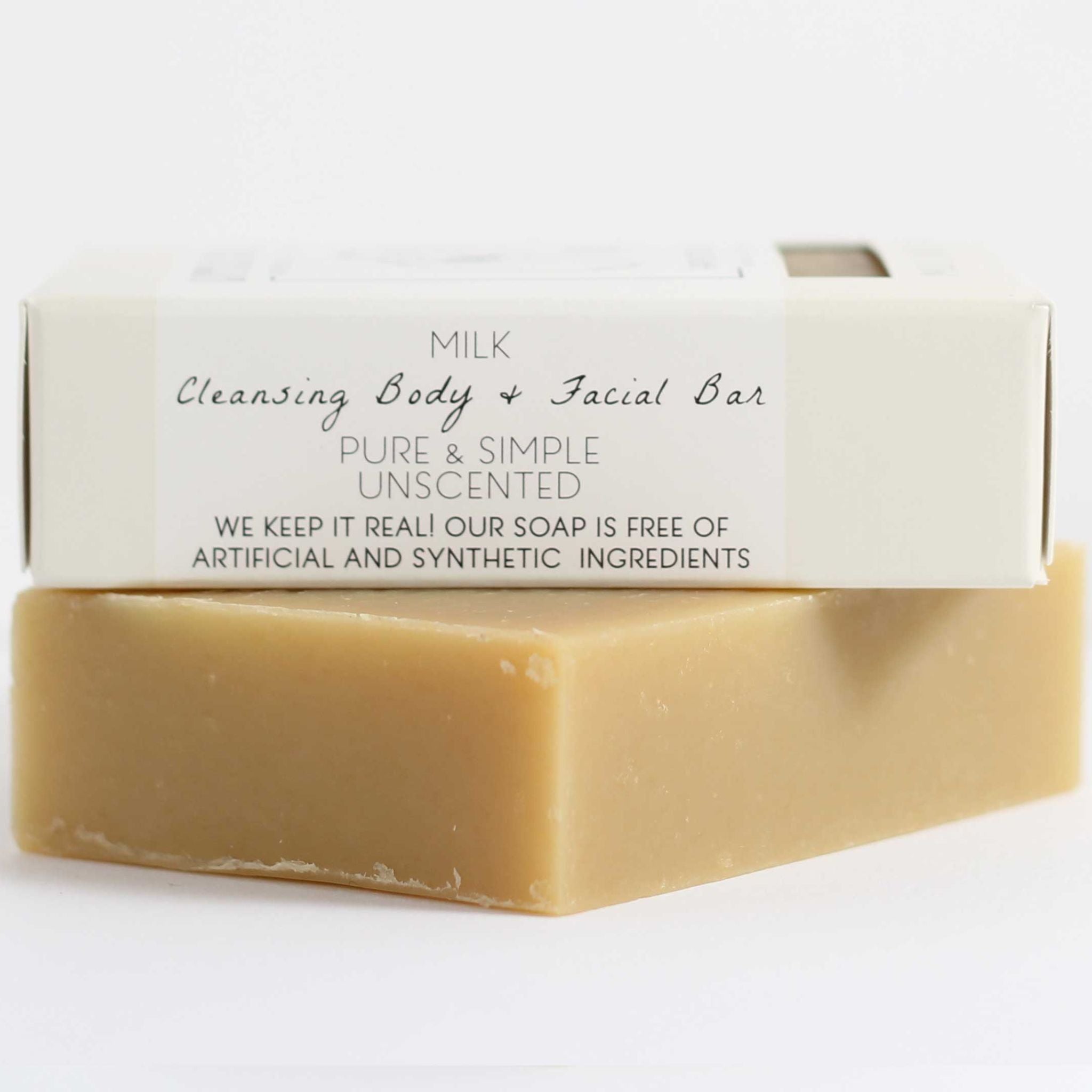 Eco‑friendly packaging of Little Seed Farm unscented goat’s milk soap highlighting biodegradable, plastic‑free materials and cruelty‑free formula made from certified organic ingredients.