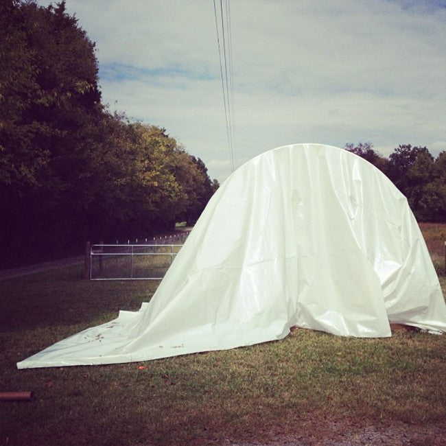 The $500 Hoop House for Hay Storage