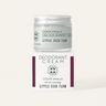Little Seed Farm Cedar Vanilla Deodorant Cream jar on its packaging box, showcasing natural, aluminum free deodorant